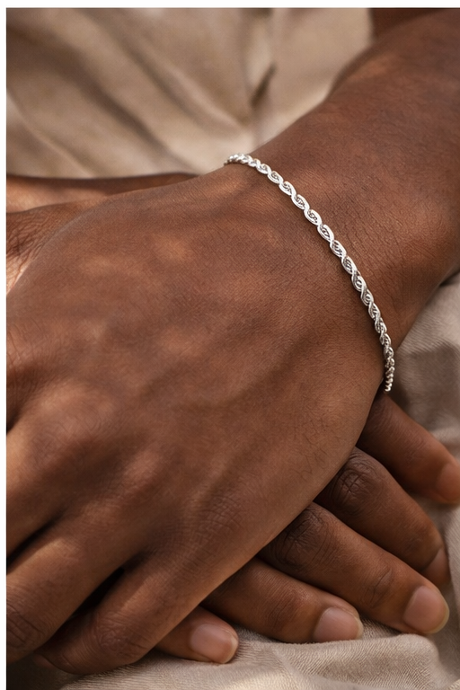 Silver 3MM Rope Bracelet