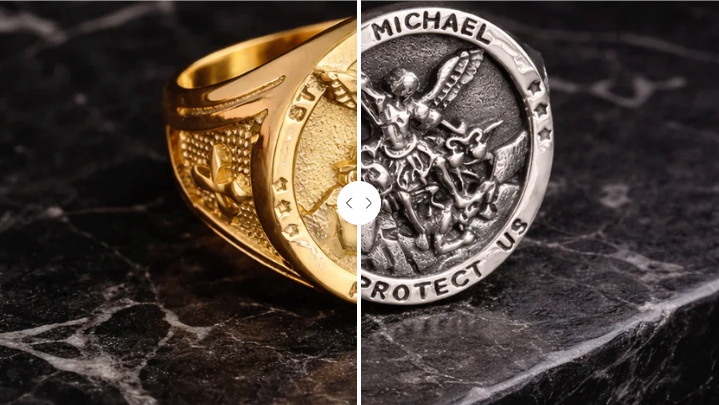 Gold or Silver? Choosing the Archangel Michael Ring That Speaks to You