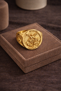 Gold Archangel Michael Ring