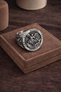 Silver Archangel Michael Ring